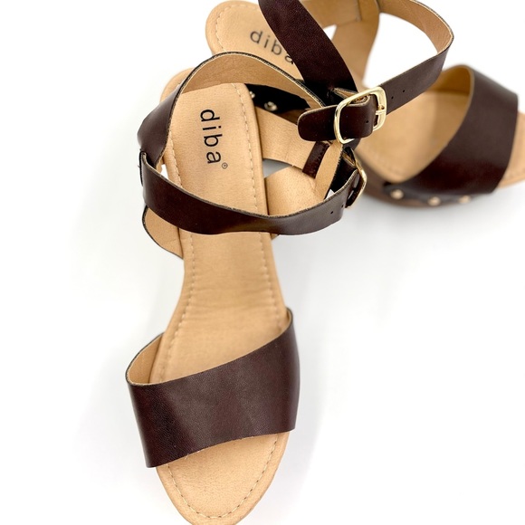 Wedges- Diva brown wedges size 8 - Picture 5 of 6